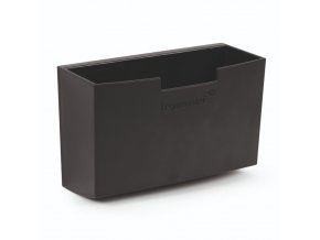Magnetický plastový držák na příslušenství k tabuli, 153 x 69 x 98 mm, černý