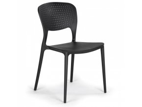 Plastová jídelní židle EASY II, černá