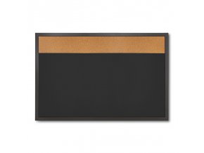 Combi Board – kombinovaná křídová tabule / korek, 900 x 600 mm