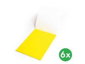 Popisovací fólie elektrostatické Symbioflipcharts 500x700 mm, žluté