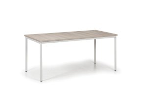Jídelní stůl TRIVIA, 160x80 cm, šedá podnož, dub přírodní
