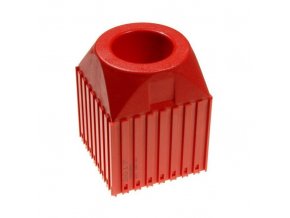 Plastový box pro nástroj s kuželovou stopkou ISO 40, modul 8x8, 1 dutina, červená