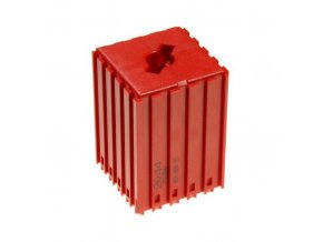Plastový box pro upínač nástroje typu ABS 25, modul 5x5, 1 dutina , červená