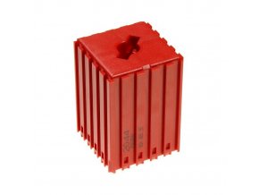Plastový box pro upínač nástroje typu ABS 25, modul 5x5, 1 dutina , červená
