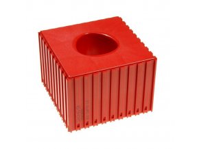 Plastový box pro upínač nástroje CAPTO C6, modul 10x10, 1 dutina, červená