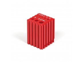 plastovy box pro ukladani sestihrannych imbus klicu 2 10 mm modul 5x5 8 dutin cervena 53755