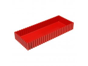 Plastová krabička na nářadí 35-250x100 mm, červená