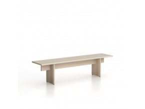 Lavice SOLID, 1800 x 400 x 443 mm, dub přírodní
