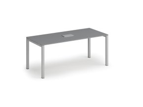 jednaci stul primo square 180x80 cm grafit stolni zasuvka typ ii stribrna 106311
