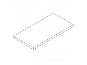 Laminovaná police pro ELEMENT SYSTEM, 800 x 200 mm, bílá
