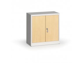 Svařované skříně s lamino dveřmi, 800 x 800 x 400 mm, RAL 7035/bříza