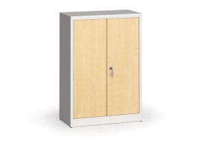 Svařované skříně s lamino dveřmi, 1150 x 800 x 400 mm, RAL 7035/bříza