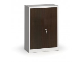 Svařované skříně s lamino dveřmi, 1150 x 800 x 400 mm, RAL 7035/wenge