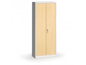Svařované skříně s lamino dveřmi, 1950 x 800 x 400 mm, RAL 7035/bříza