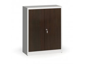 Svařované skříně s lamino dveřmi, 1150 x 920 x 400 mm, RAL 7035/wenge
