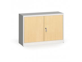 Svařované skříně s lamino dveřmi, 800 x 1200 x 400 mm, RAL 7035/bříza