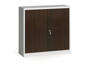 Svařované skříně s lamino dveřmi, 1150 x 1200 x 400 mm, RAL 7035/wenge