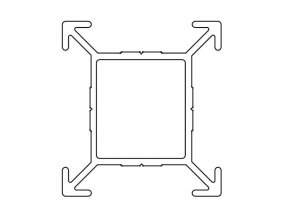 Spojovací sloupek pro paravany CF, výška 1650 mm