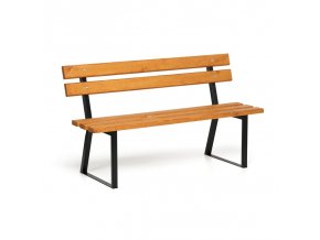 Parková lavička STANDARD s opěradlem, 1500 mm, limba