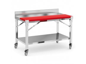 Nerezový stůl s krájecí deskou, 1200 x 700 x 950 mm