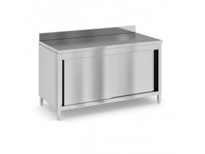 nerezovy pracovni stul se skrinkou 1500 x 700 x 850 mm 48559