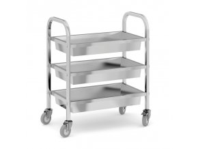Servírovací vozík, 3 vany, 850 x 450 x 900 mm