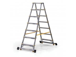 oboustranne hlinikove schudky alve eurostyl se stabilizatorem 2x7 stupnu vyska 1 46 m 77759