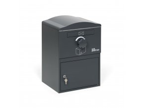 postovni schranka na dopisy a baliky seda 576 x 390 x 343 mm 51803