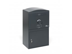 postovni schranka na dopisy a baliky seda 850 x 501 x 343 mm 52034