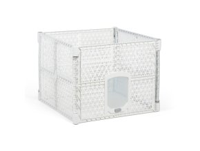 ohradka pro psy 900 x 900 x 667 mm bila 123403