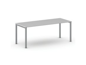 Kancelářský stůl METAL, 200x80 cm, šedá