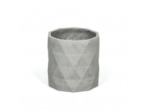 kvetinac valcovy l 39 x 39 x 39 cm fiberclay sedy piskovec 54379