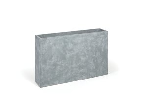 Květináč obdélný XXL, 120 x 25 x 80 cm, cement, šedá