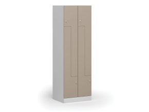 kovova satni skrinka z 4 oddily 1850 x 600 x 500 mm demont cylindricky zamek bezove dvere 111320