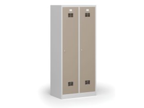 kovova satni skrinka s mezistenou 2 oddily 1850 x 800 x 500 mm demont cylindricky zamek bezove dvere 111315