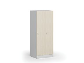 snizena satni skrinka 2 oddily 1500 x 600 x 500 mm demont cylindricky zamek laminovane dvere briza 111145