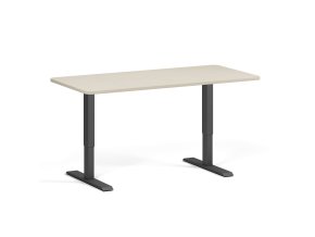 polohovaci stul se zaoblenymi rohy 160x80 cm 2 motory cerna podnoz briza 98421