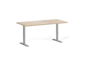 Výškově nastavitelný pracovní stůl do dílny, 2 motory, 1700 x 800 x 760-1230 mm, šedá podnož