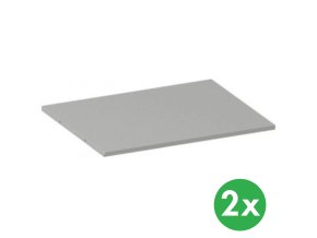 pridavna police ke kovovym skrinim 950 x 800 mm seda 2 ks 139421
