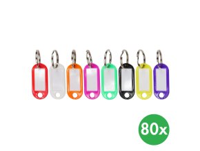 klicove zavesy 80 ks mix barev 115669