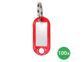 klicove zavesy 100 ks cervene 115671