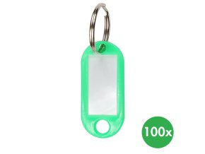klicove zavesy 100 ks zelene 115673