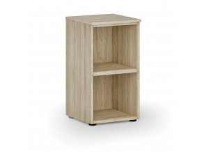 Kancelářský regál PRIMO WOOD, 740 x 400 x 420 mm, dub přírodní