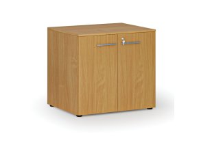 Kancelářská skříň s dveřmi PRIMO WOOD, 800 x 640 x 735 mm, buk