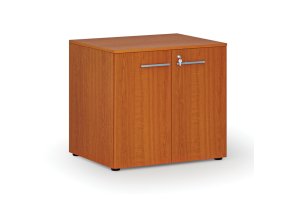 Kancelářská skříň s dveřmi PRIMO WOOD, 800 x 640 x 735 mm, třešeň