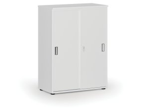 kancelarska skrin se zasouvacimi dvermi primo white 800 x 420 x 1087 mm bila 70956