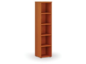 Kancelářský regál PRIMO WOOD, 400 x 420 x 1781 mm, třešeň