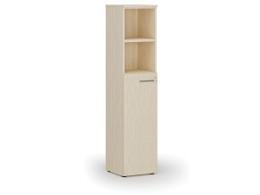Kombinovaná kancelářská skříň PRIMO WOOD, dveře na 3 patra, 400 x 420 x 1781 mm, bříza