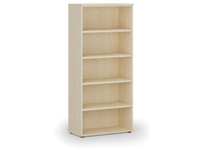 Kancelářský regál PRIMO WOOD, 800 x 420 x 1781 mm, bříza