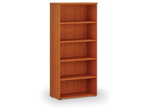 Kancelářský regál PRIMO WOOD, 800 x 420 x 1781 mm, třešeň